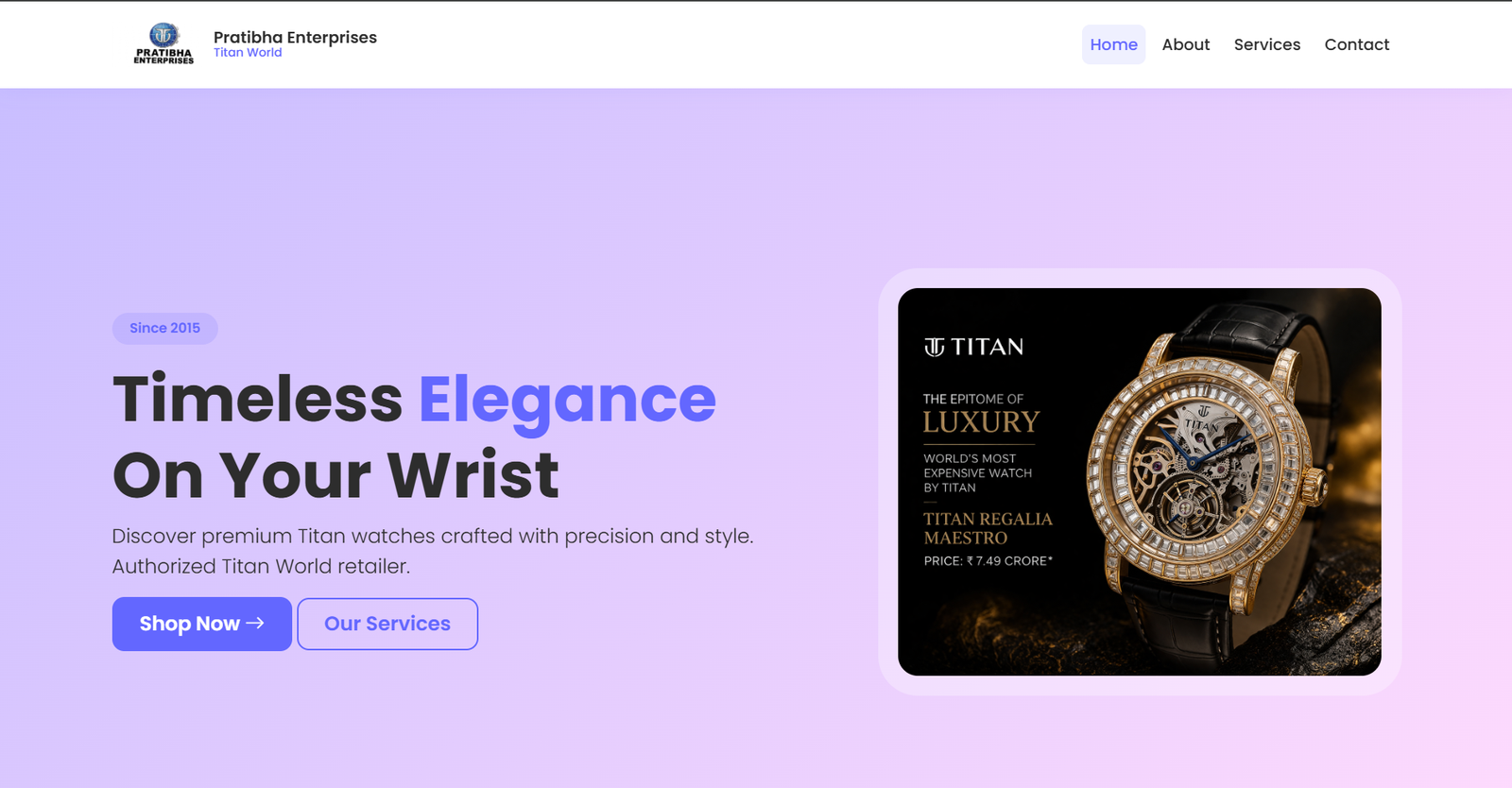 Pratibha Enterprises
                    Titan World